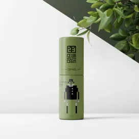Cylindrical Cosmetic Bottle 01